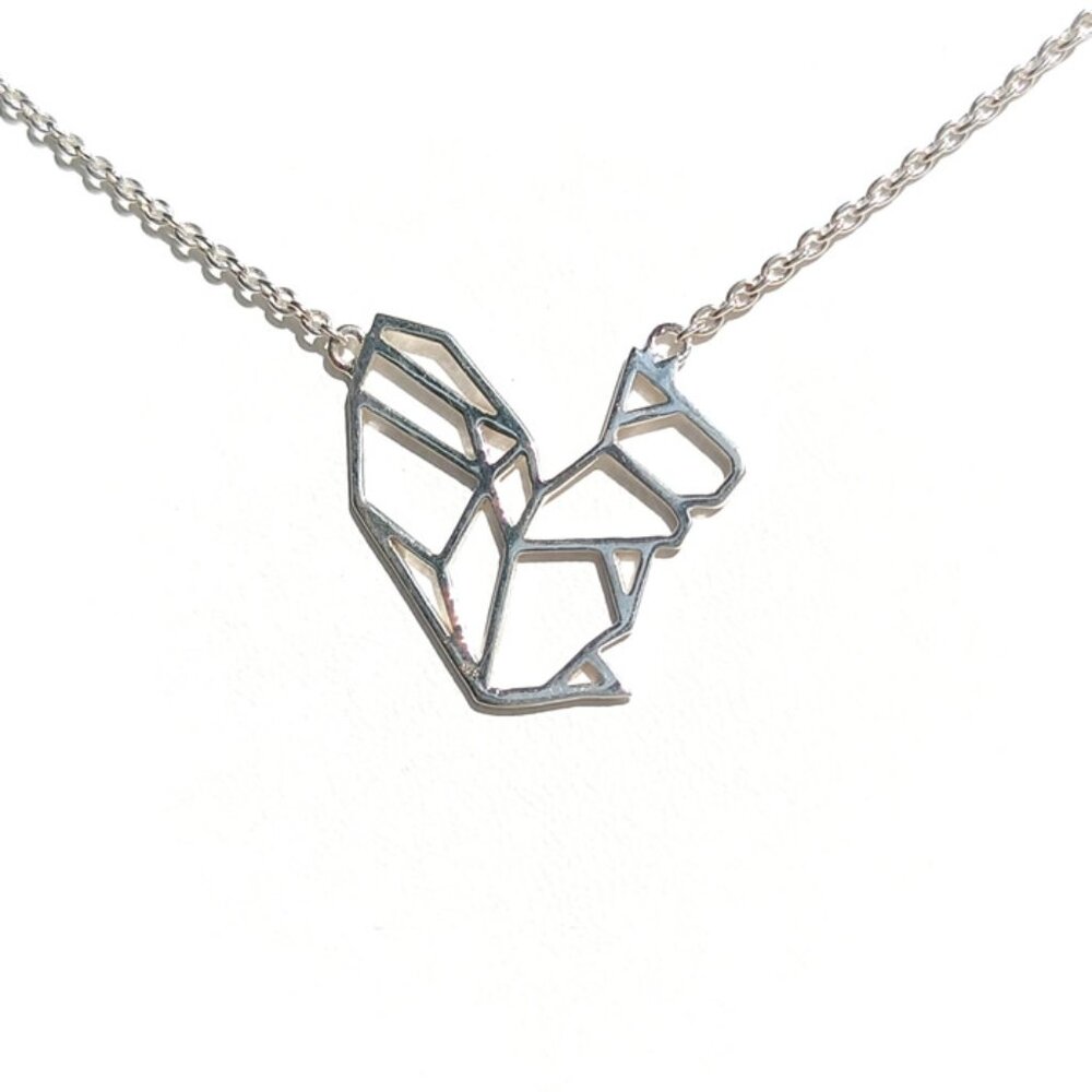 925 Sterling Silver Squirrel Necklace – Great for Layering